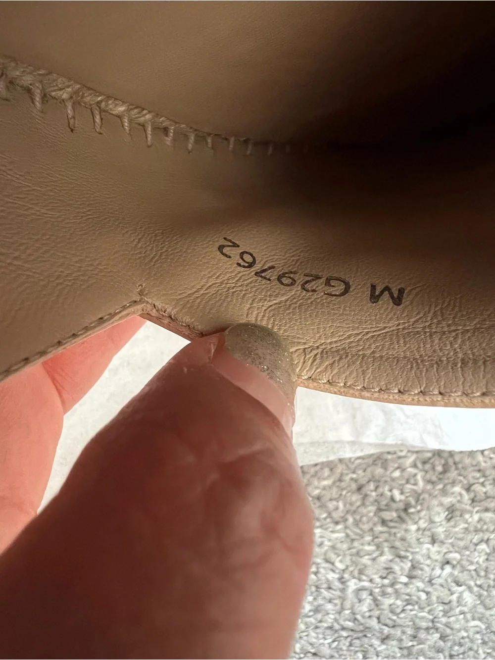 CHANEL Women's Beige and Black Leather Espadrille Flats
